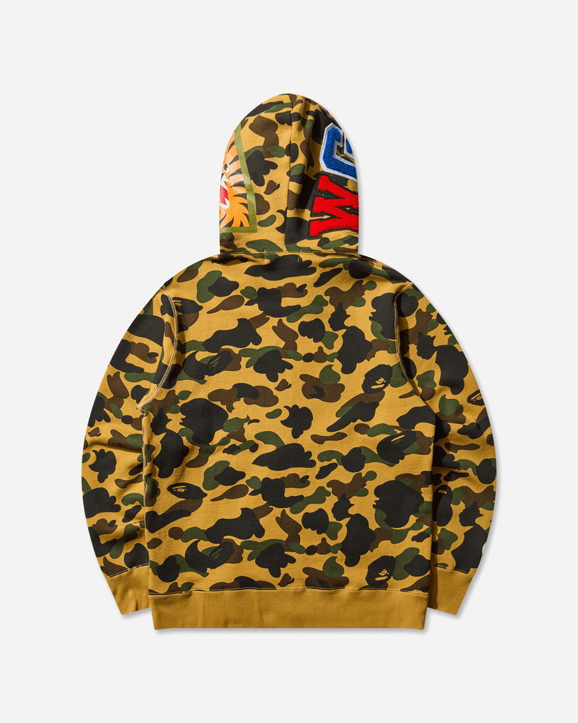Huppari BAPE 1st Camo Shark Full Zip Hoodie Keltainen | 1L80115007 YELLOW