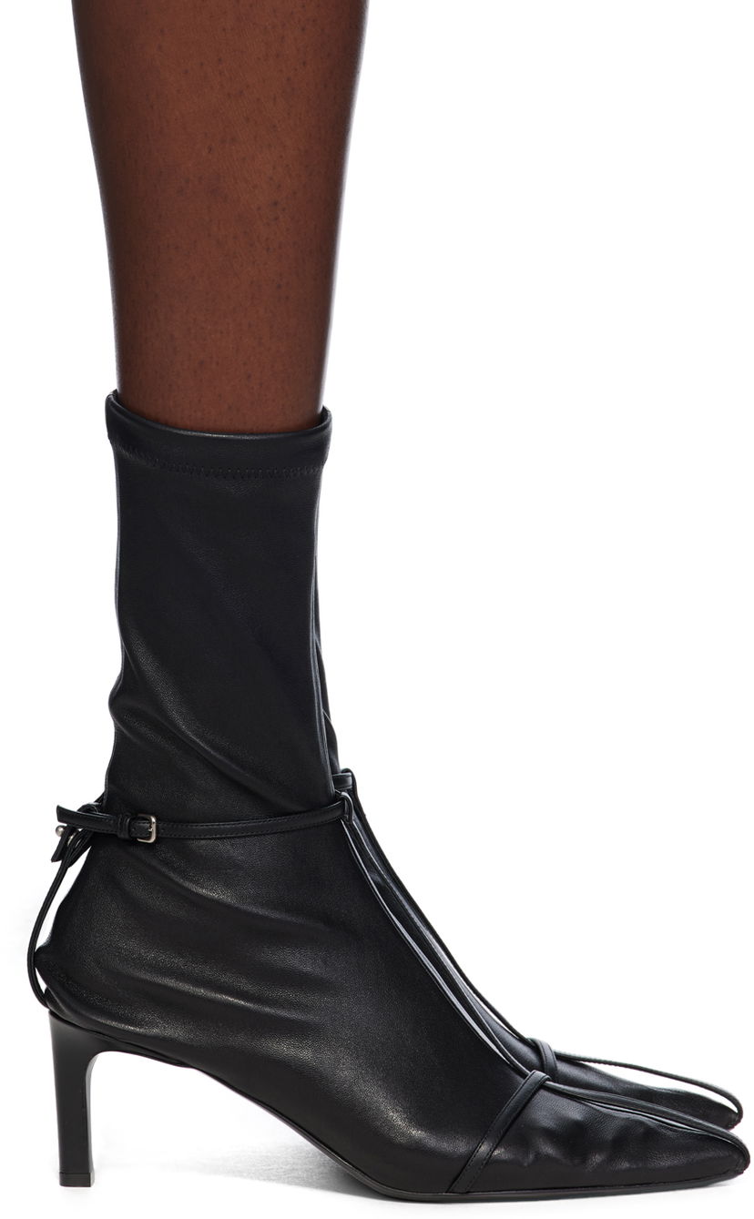 Vaatteet Jil Sander Jil Sander Stretch Nappa Ankle Boots Musta | J15WU0085_P7083