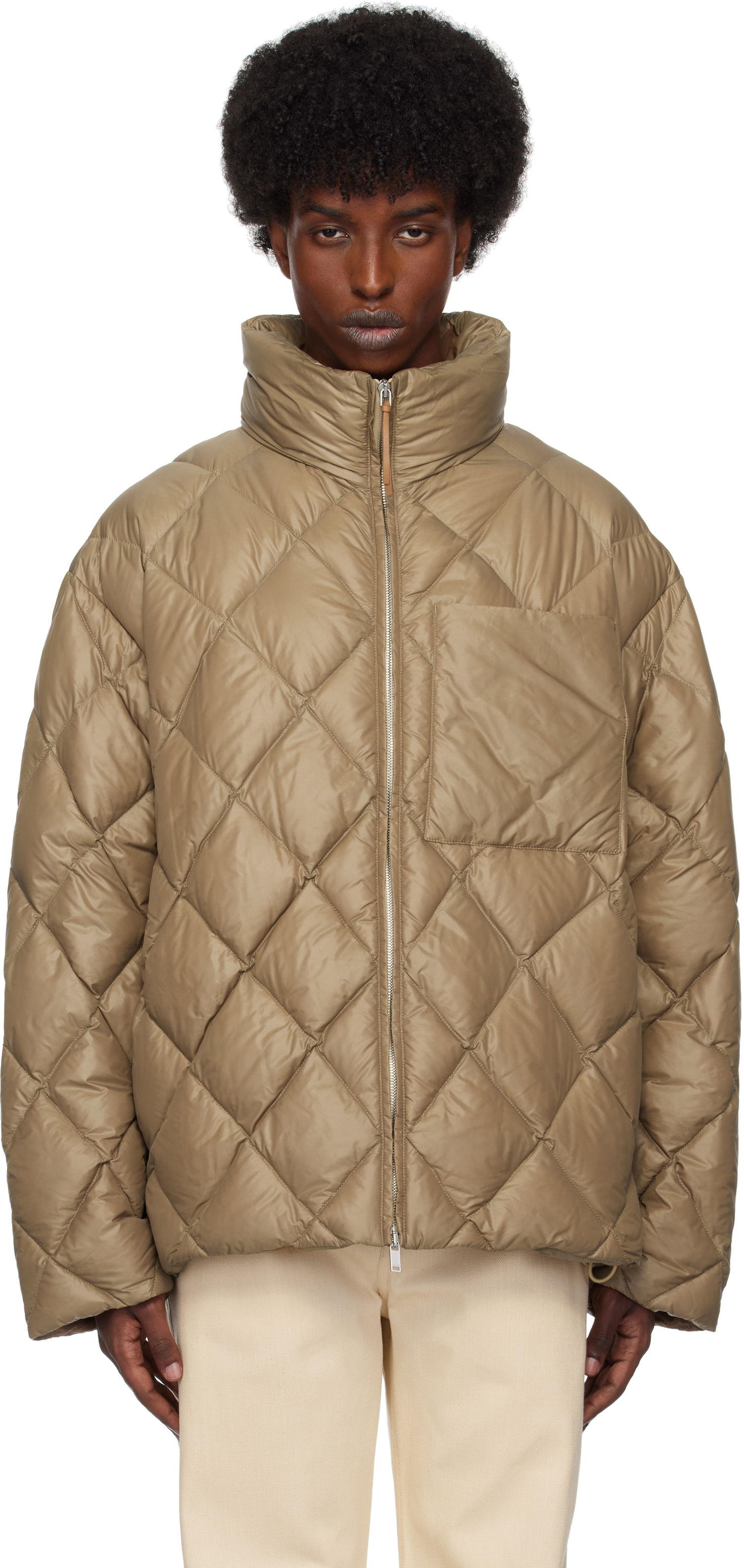 Puffer takki Jil Sander Quilted Down Jacket Ruskea | J47AF0141_J70007, 0
