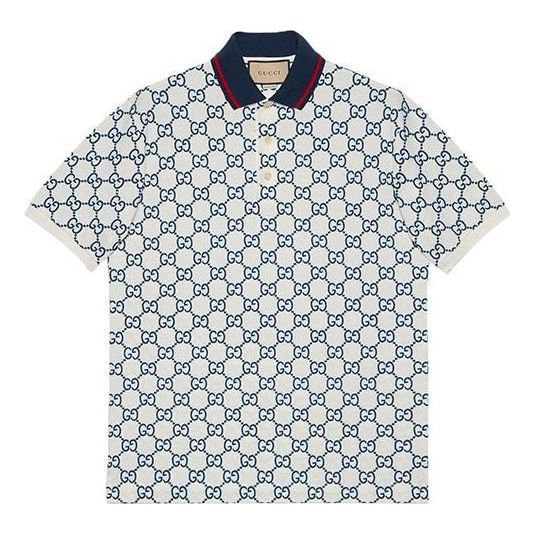 Poolopaita Gucci Stretch Cotton Polo Valkoinen | 598956-XJB0U-9064