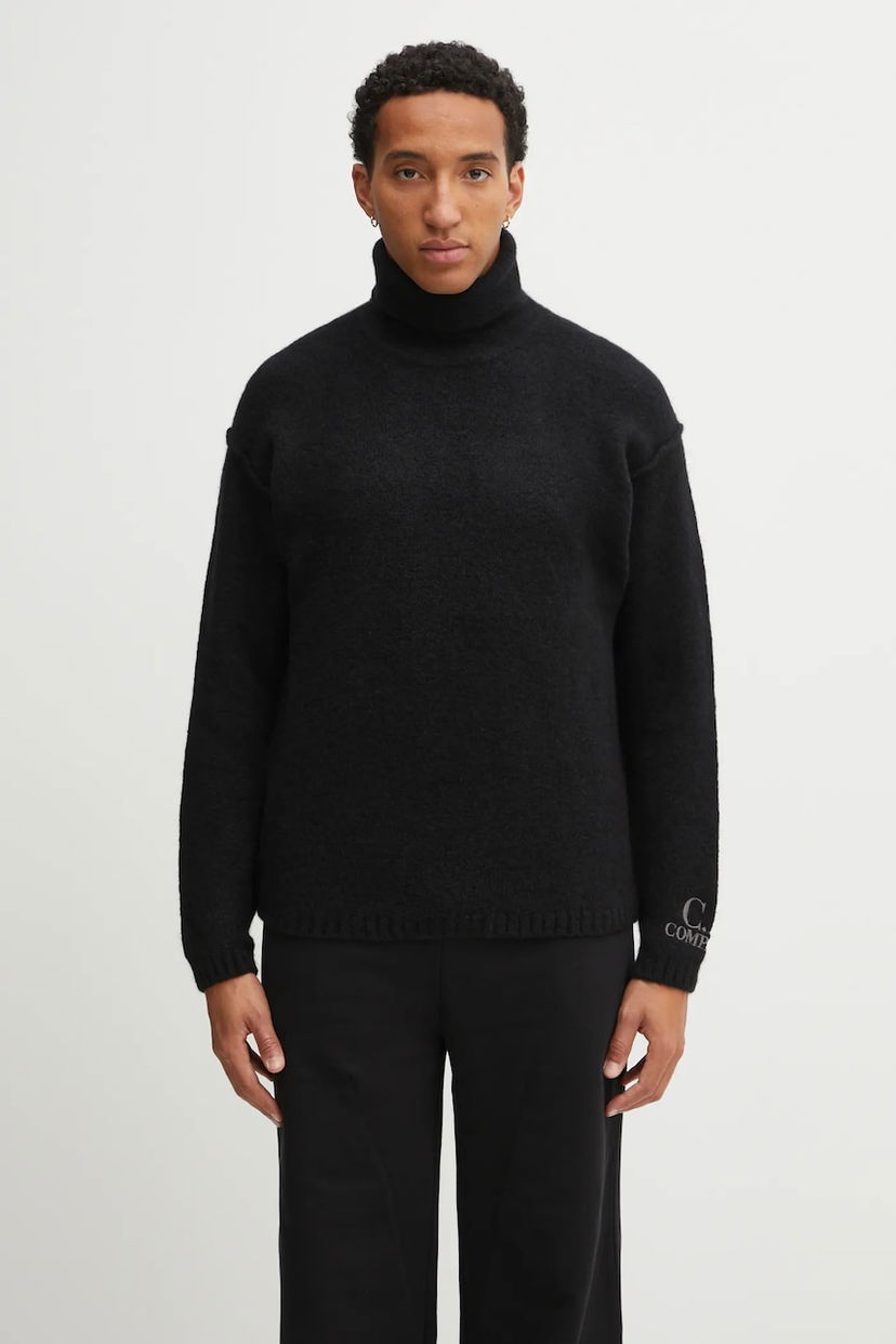 Villapaita C.P. Company Wool Blend Turtleneck Sweater Musta | 19CMKN281A110509A