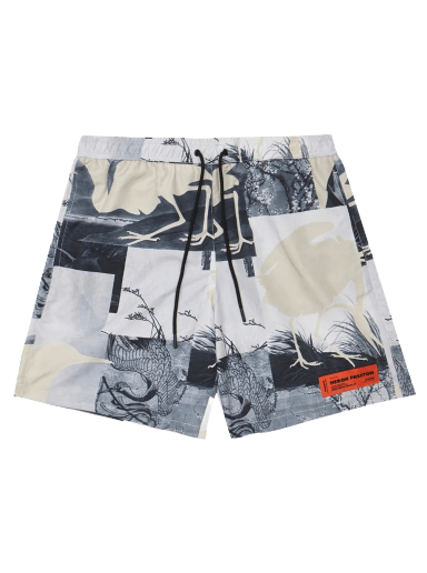 Uimapuvut HERON PRESTON Cutout Swimshorts Harmaa | HMFA005S21FAB0020900