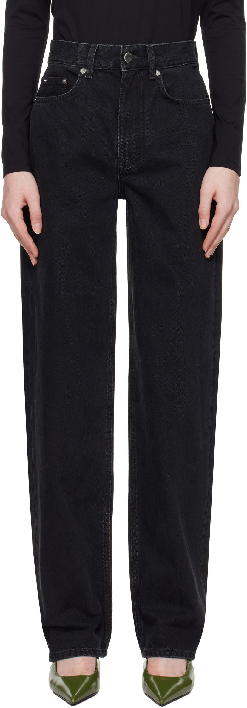 Jeans Loulou de Saison Loulou de Saison Samur Jeans Musta | SAMUR