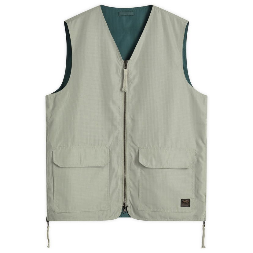 Liivi TAION Reversible V-Neck Vest Vihreä | TAION-R001ZNDML-1-DSG