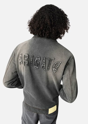 Takki AXEL ARIGATO Travis Washed Zip-Up Denim Jacket Harmaa | A3472001, 8