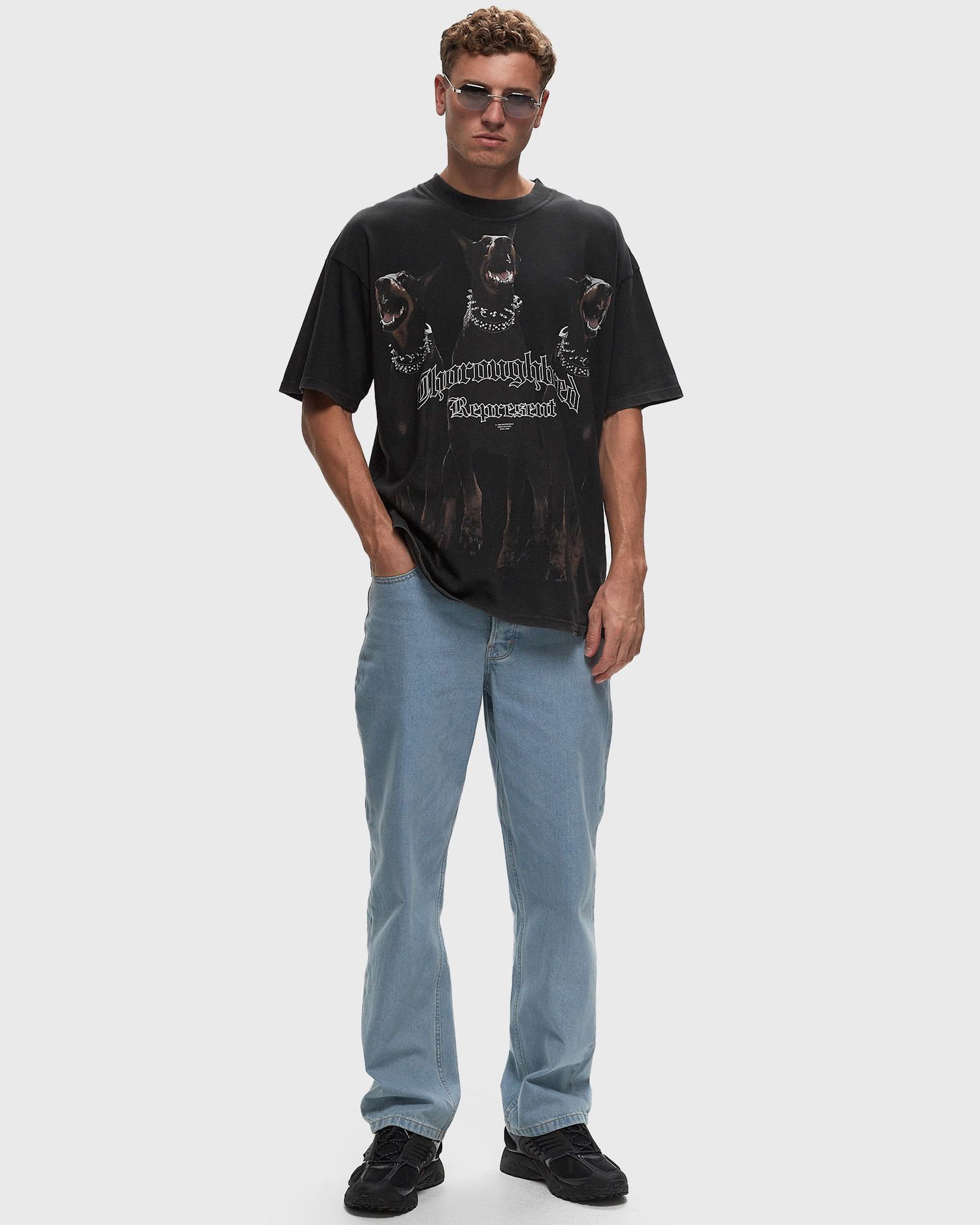 T-paita Represent Clo Represent THOROUGHBRED TEE Musta | MLM41135-003, 1