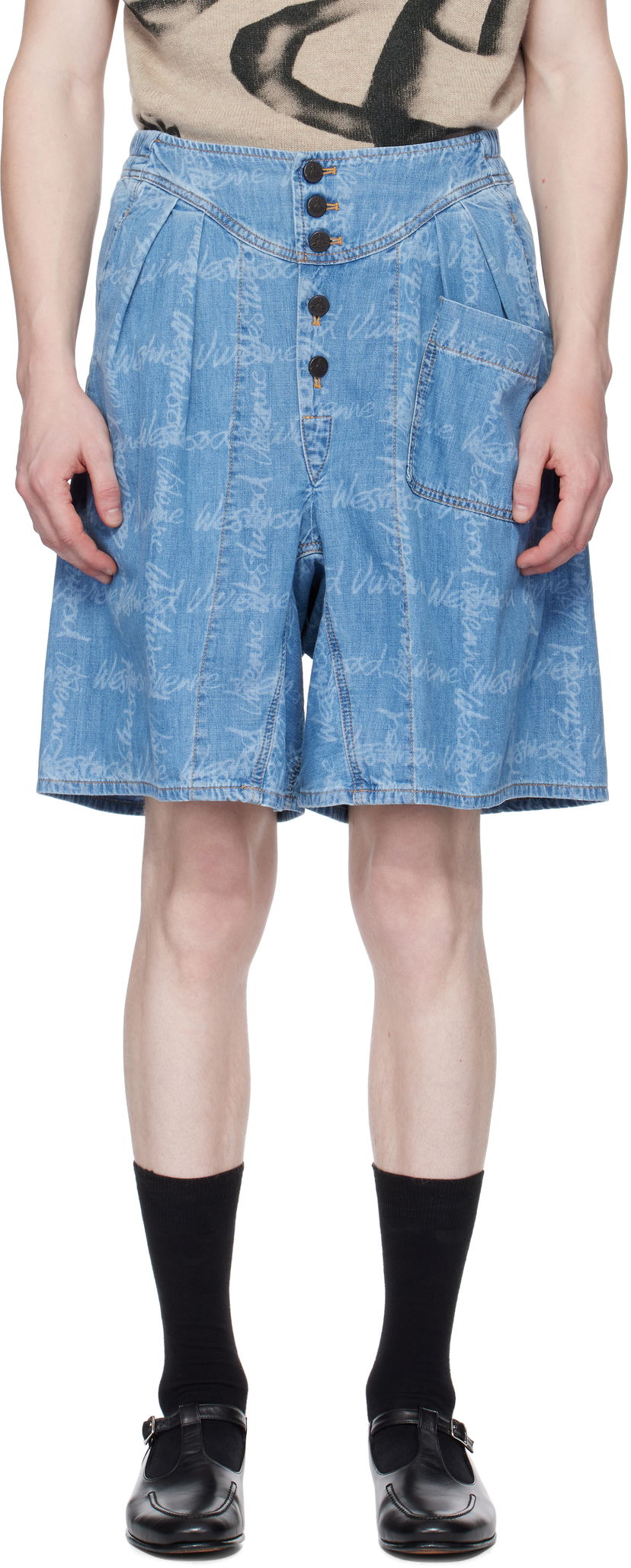 Shortsit Vivienne Westwood Vivienne Westwood Romario Bermuda Shorts Sininen | 39060002-W014J-