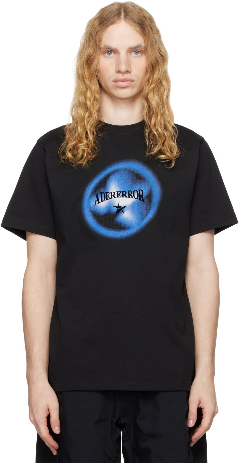 T-paita ADER ERROR Black Graphic T-Shirt Musta | BN01FWTS0110BK