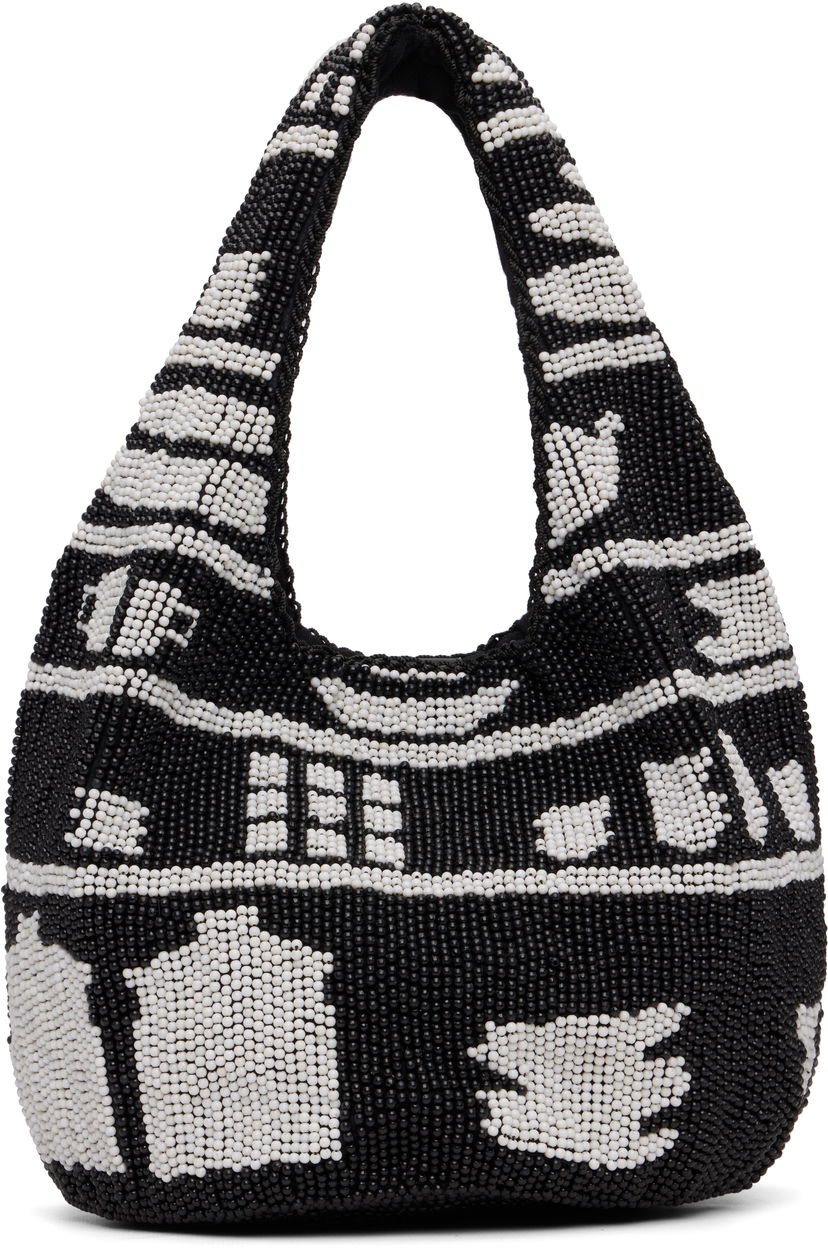 Kangaskassi JW Anderson JW Anderson Mini Beaded House Pattern Shopper Tote Monivärinen | HB0744-FA0470