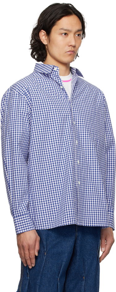 Paita ADER ERROR ADER error Sig; TRS Tag 03 Gingham Shirt Sininen | BO42FYSH0102BL, 1