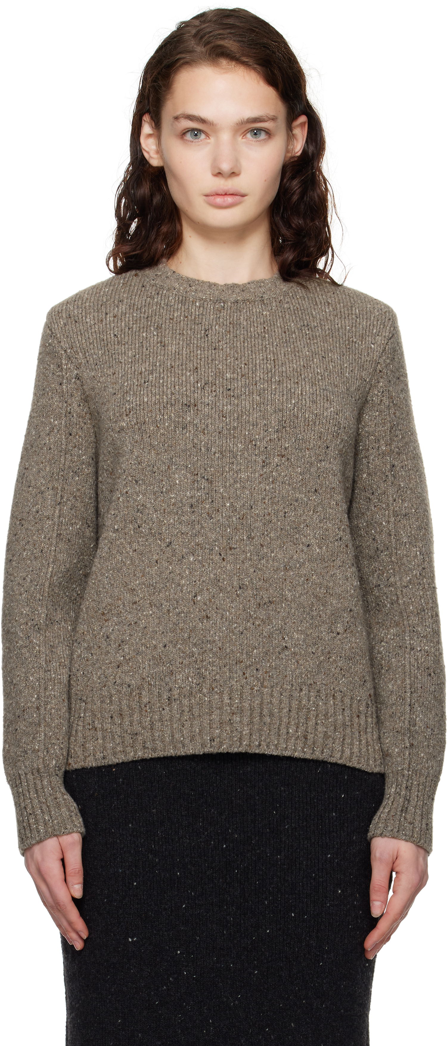 Villapaita Bottega Veneta Wool Tailored Sweater Ruskea | 799140 V4TK0, 0
