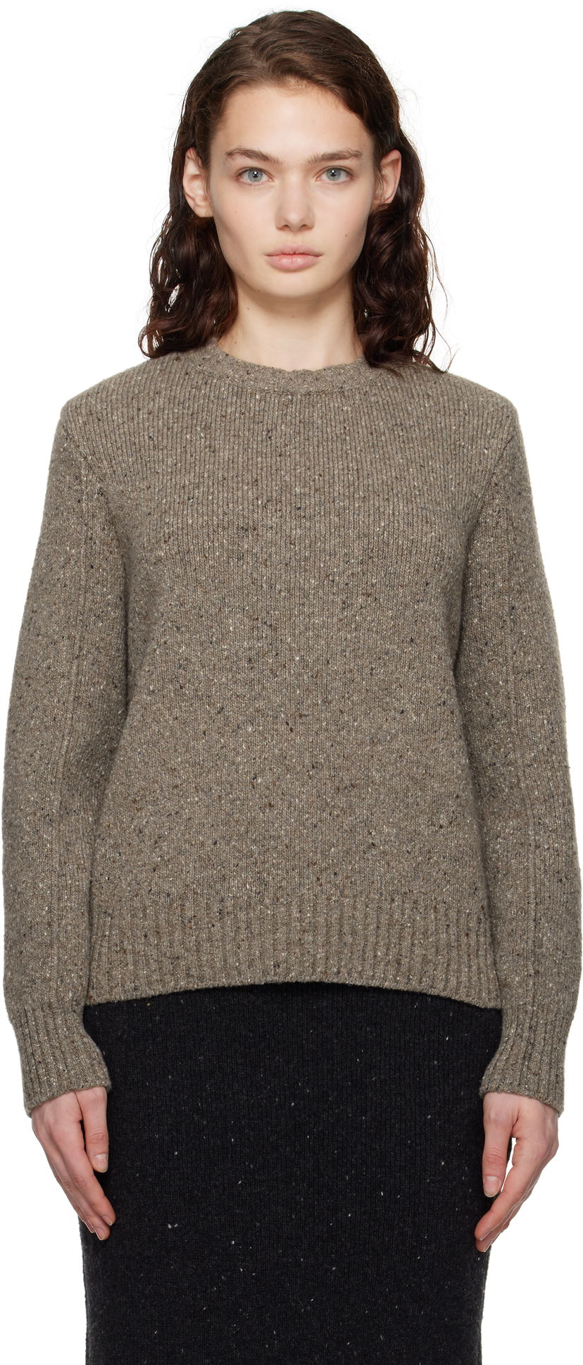 Villapaita Bottega Veneta Wool Tailored Sweater Ruskea | 799140 V4TK0