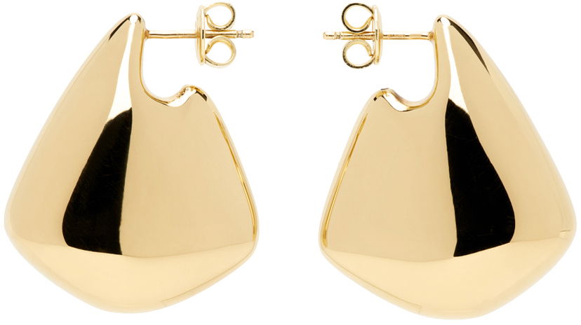 Korvakorut Bottega Veneta Small Fin Earrings Metallinen | 786204 VAHU0