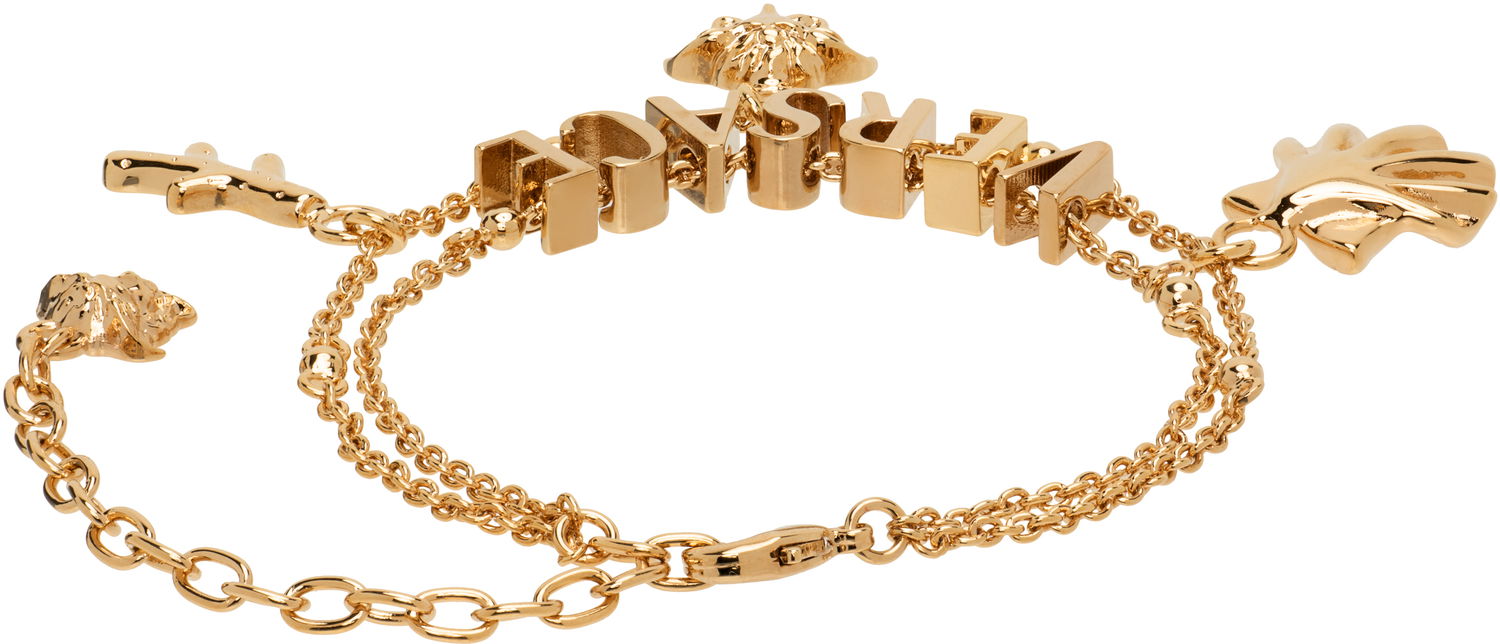Rannerengas Versace Versace Icons De La Mer Gold-Tone Charm Bracelet Metallinen | 1020565_1A00620, 1