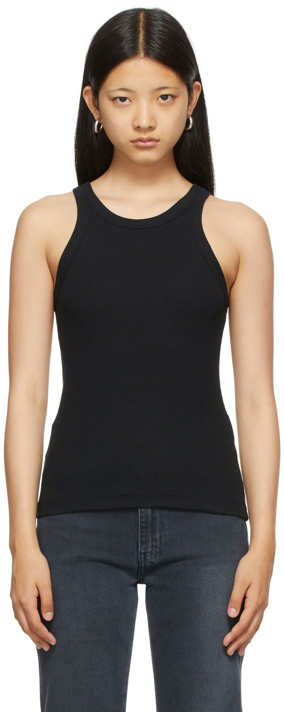 Tankkitoppi TOTEME TOTEME Curved Rib Tank Top Musta | 211-437-772