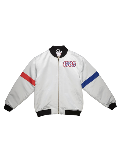 Takki Mitchell & Ness All Star Heavyweight Satin Jacket Harmaa | STJKAJ19062-ASGSILV