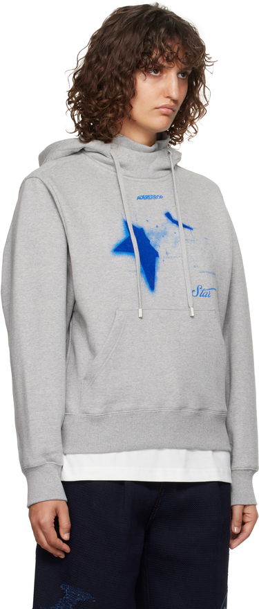 Huppari ADER ERROR Star Print Hoodie Harmaa | BN01FWHD0103GR, 1