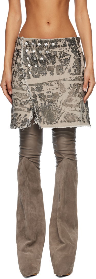Hame Rick Owens Concordians Sisynap Studded Distressed Miniskirt Monivärinen | DS02E7329 DWF, 0