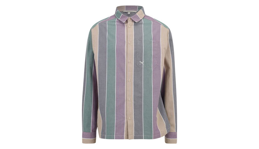 Paita Irie Daily Samuel Stripe Long Sleeve Button-Up Shirt Monivärinen | 514D343-298