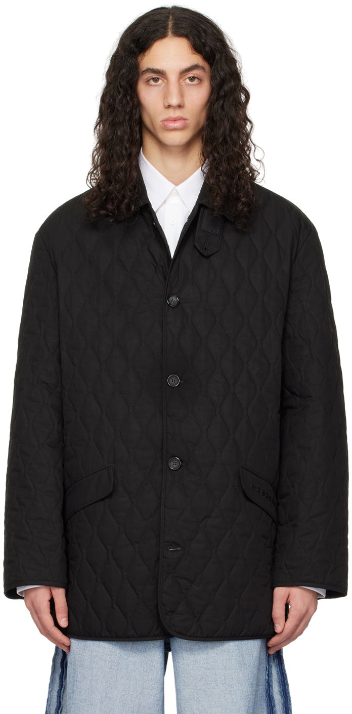 Takit VETEMENTS Hunter Quilted Jacket Musta | VL14JA400B