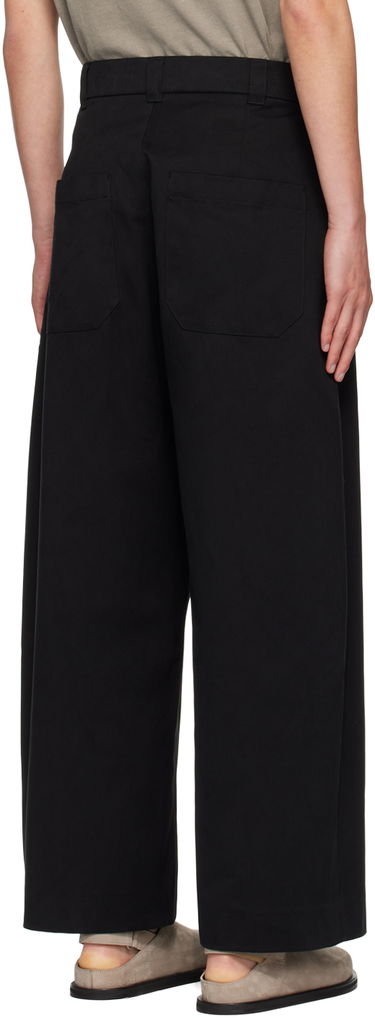Housut Studio Nicholson Studio Nicholson Pleated Trousers Musta | SORTE SNM - 351 -, 2