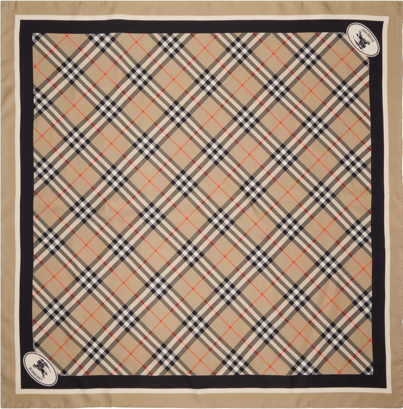 Huivi Burberry Burberry Check Silk Scarf Beige | 8113048
