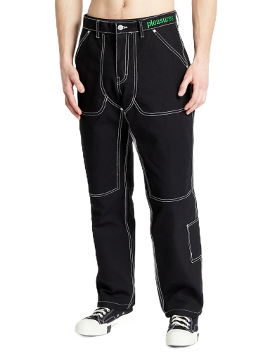 Housut Pleasures Ultra Utility Pants Musta | P23W031 BLACK