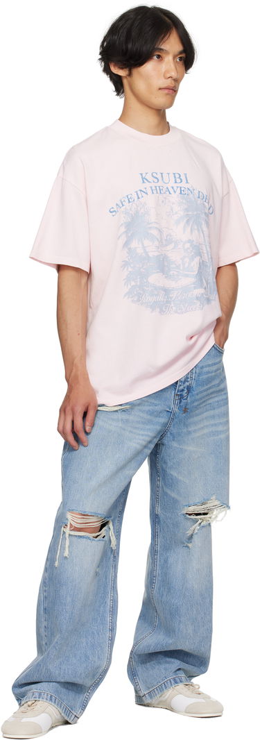T-paita Ksubi Paradiso Ekcess Graphic T-Shirt Vaaleanpunainen | MPF25TE004, 3