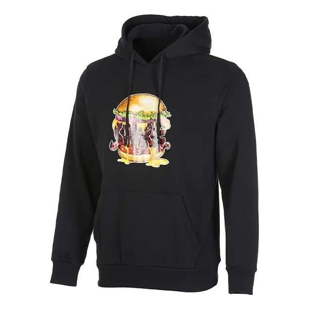 Huppari Converse Burger Graphic Pullover Hoodie Musta | 10022263-A01