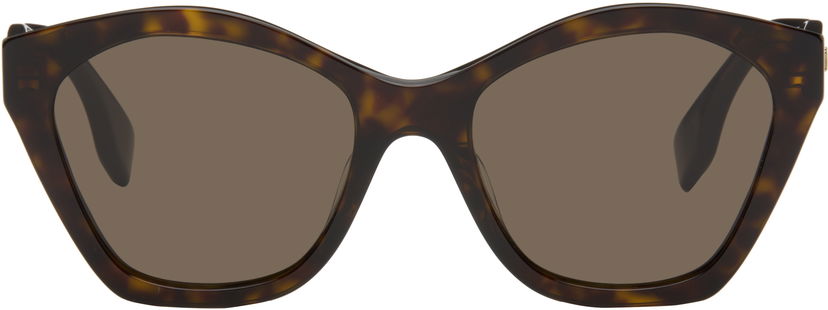 Aurinkolasit FENDI Fendi Lettering Cat-Eye Sunglasses Ruskea | FE40175IW5452E 192337228742