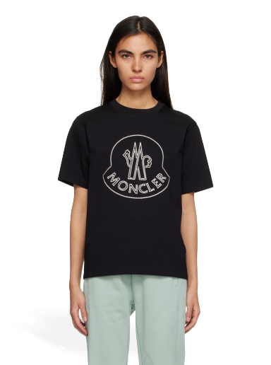 T-paita Moncler Embroidered Musta | I10938C00014829HP