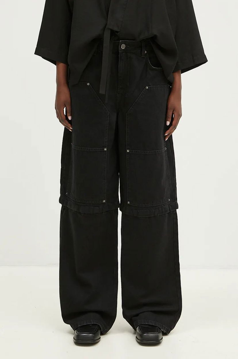 Jeans Ksubi Carpenter High Waist Jeans Musta | WFA24DJ010