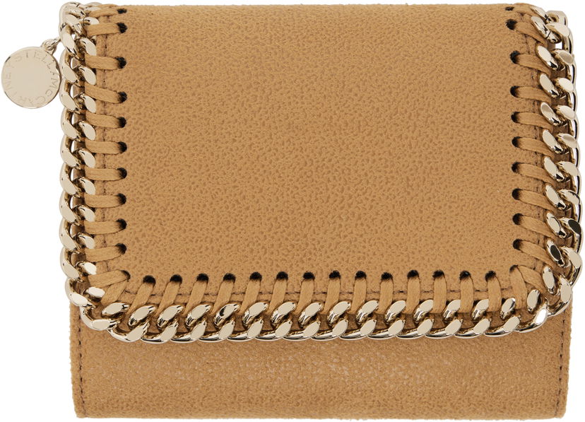 Lompakko Stella McCartney Small Chain Flap Wallet Beige | 431000WP0404