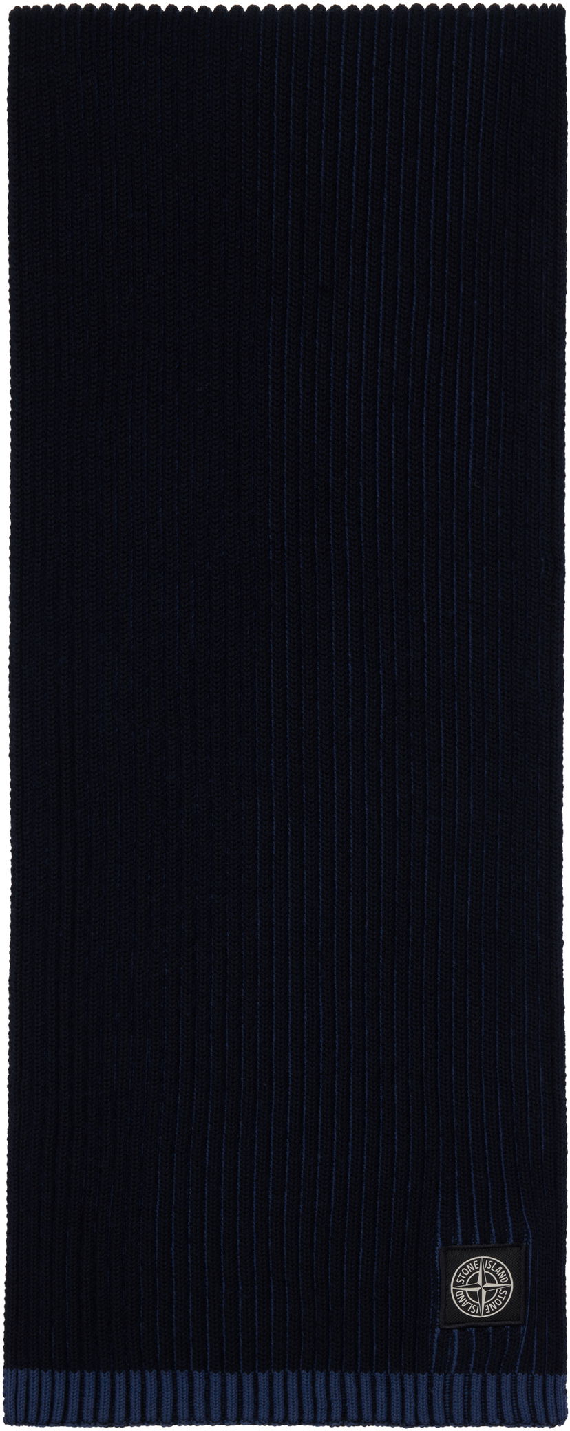 Huivi Stone Island Stone Island Knitted Scarf with Logo Patch Tummansininen | 8115N06C5