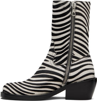 Tennarit ja kengät Dries Van Noten Dries Van Noten Zip Zebra Print Haircalf Boots Monivärinen | 252-021707-302, 2