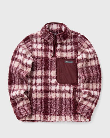 Villapaita Columbia Women's Plaid Print Sherpa Fleece Pullover Burgundia | 2085734624, 0