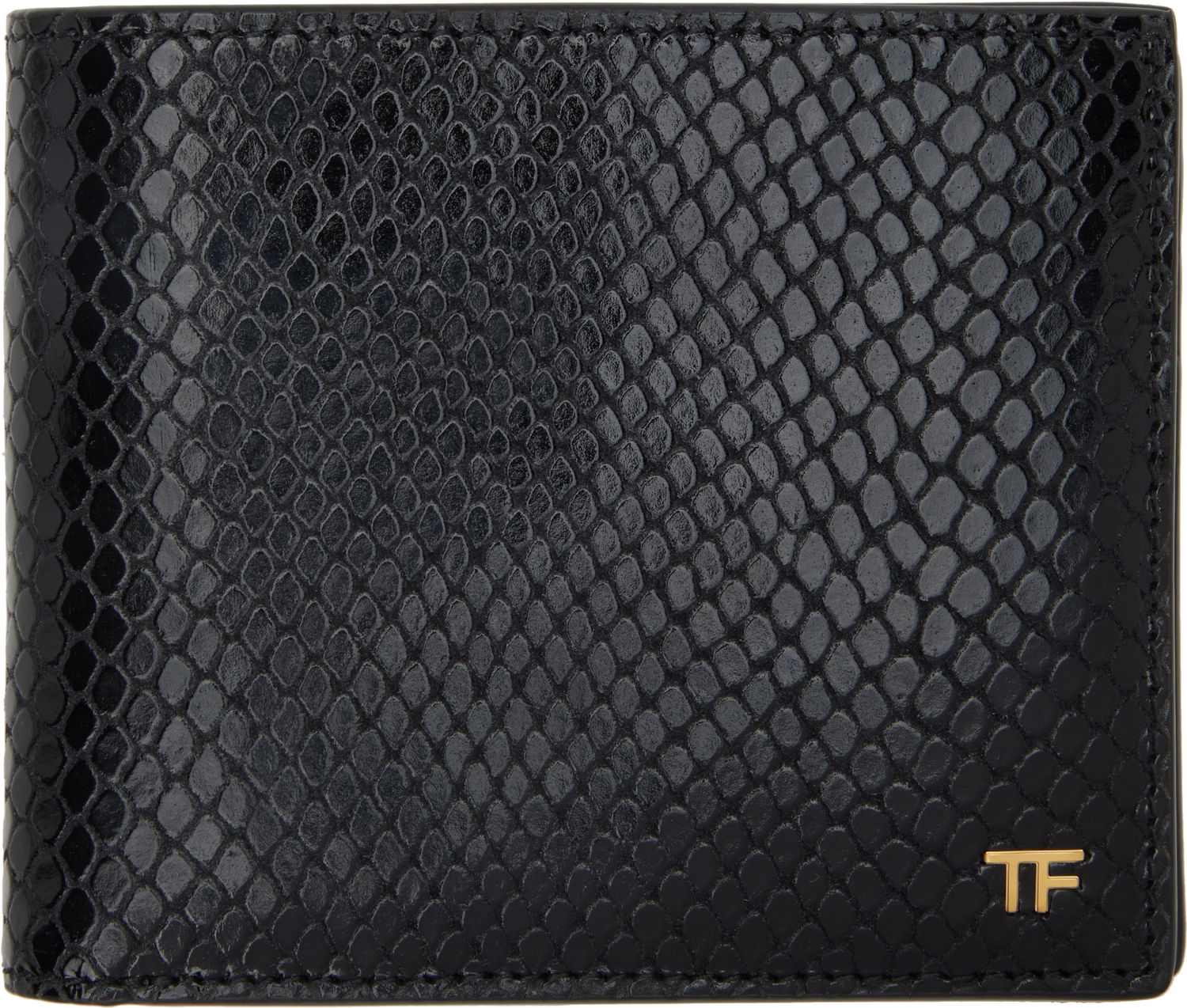 Lompakko Tom Ford TOM FORD Printed Python Classic Bifold Wallet Musta | YM228-LCL471G, 0