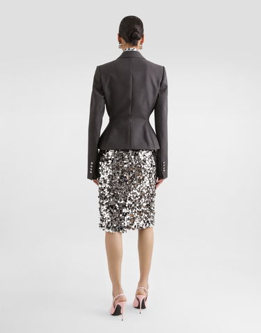 Hame Dolce & Gabbana Sequined Midi Skirt Harmaa | F4C1LTFLSJ8S0998, 2