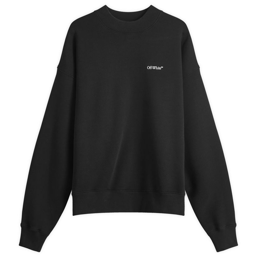 Huppari Off-White Windy Arrow Skate Crew Sweat Musta | OMBA054F24FLE0021001