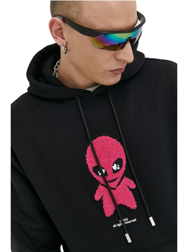 Huppari GCDS Wirdo Regular Hoodie Musta | SS23M100180