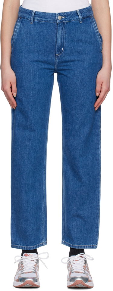 Jeans Carhartt WIP Pierce Straight Leg Jeans Sininen | I031251, 4