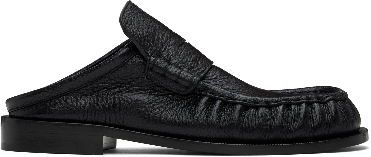 Tennarit ja kengät Dries Van Noten Leather Slip-on Loafers Musta | MS242-1326, 0