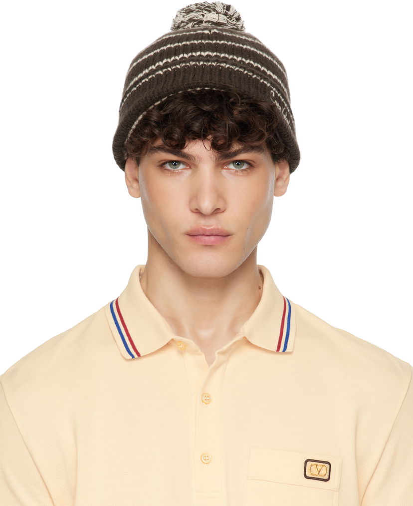 Pipo Valentino 'Chez ' Knitted Wool Beanie Musta | 6Y2HB02JSNW