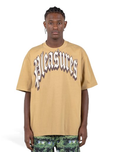T-paita Pleasures Twitch Heavyweight Tee Khaki Beige | P23SP028-KHAKI