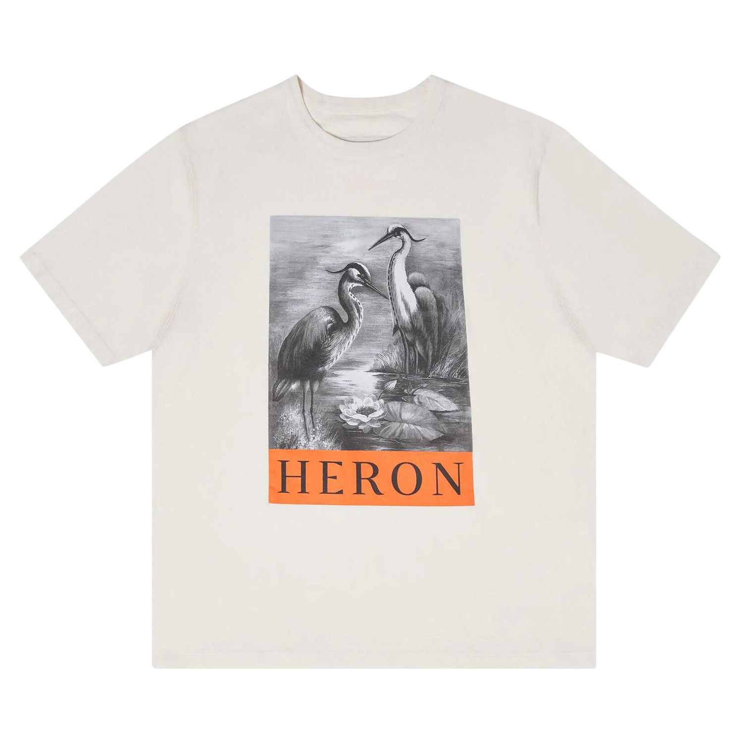 T-paita HERON PRESTON Graphic Print T-Shirt Valkoinen | HMAA032C99JER0030110, 1
