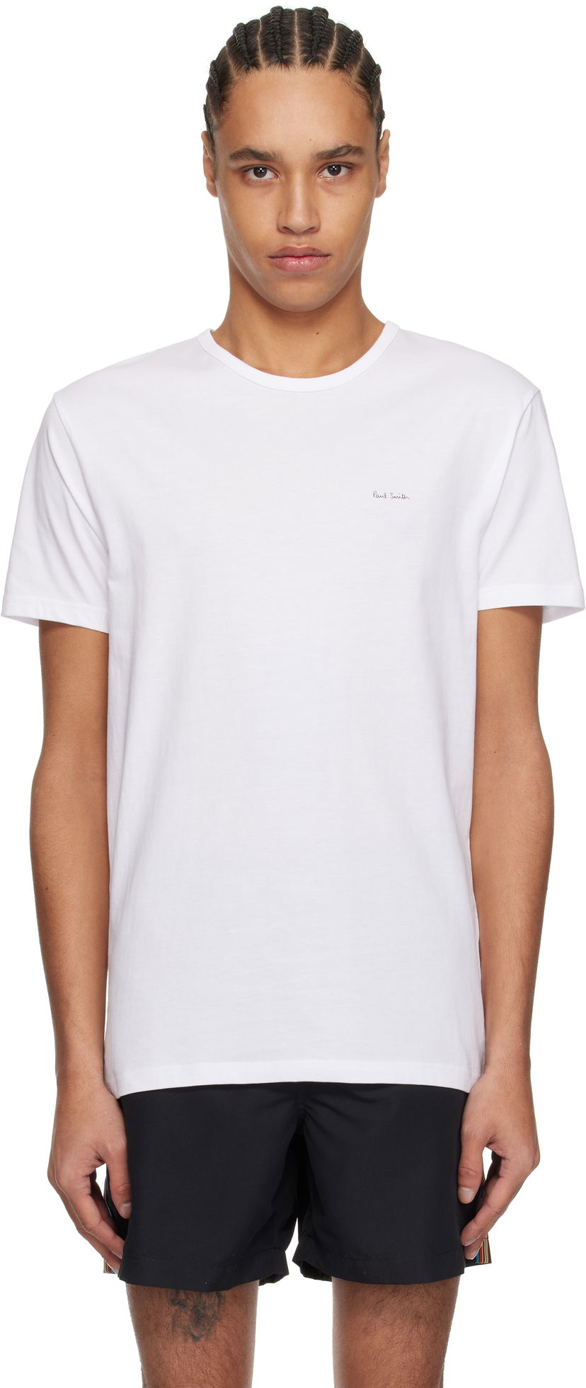 T-paita Paul Smith Paul Smith Organic Cotton Logo Lounge T-Shirt Valkoinen | M1A-389-M3PK-01