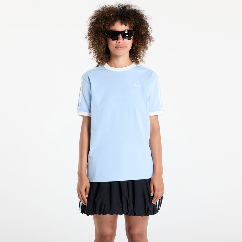 T-paita adidas Originals adidas Originals Ruffle 3-Stripes T-Shirt Sininen | KC8820