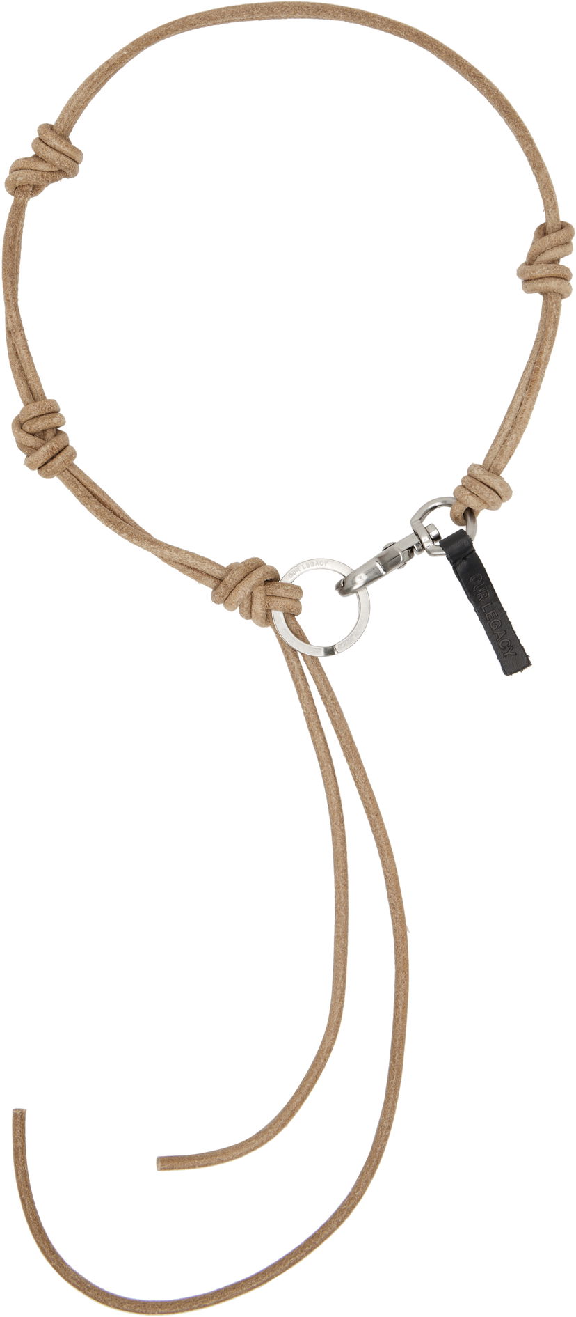 Avaimenperät OUR LEGACY Our Legacy Udon Ladon Suede Necklace Beige | A4248ULN