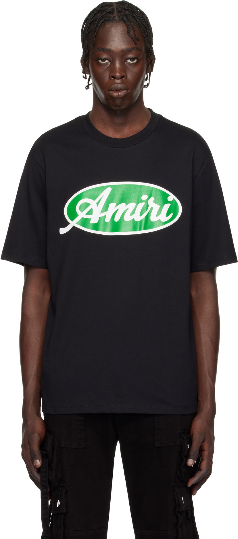 T-paita AMIRI Oval Logo T-Shirt Musta | AMJYTE1133