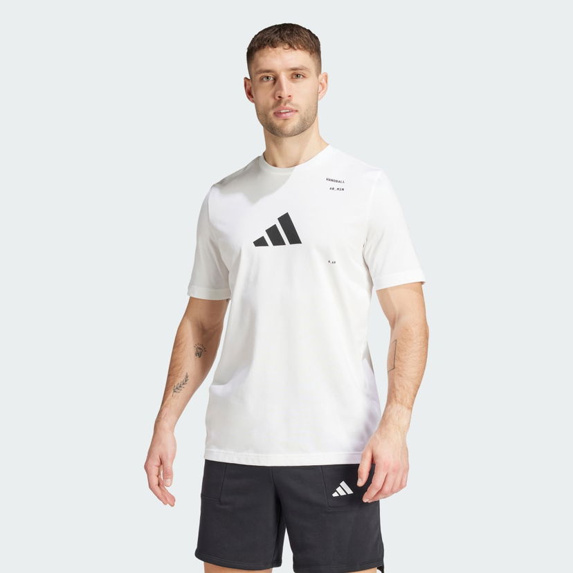 T-paita adidas Performance Handball Category Graphic Valkoinen | IY2447
